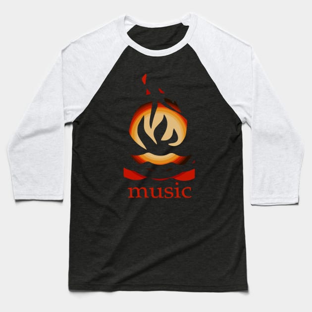 Hot Water Music Baseball T-Shirt by ProjectDogStudio